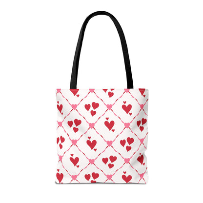 Cupid’s Lattice Canvas Tote Bag