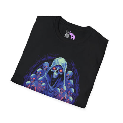 Creepy Ghost Skulls Adult T-shirt