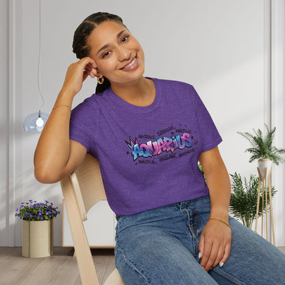 Aquarius Street Art Adult T-shirt
