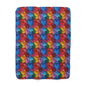 Palette Knife Hearts Fleece Blanket