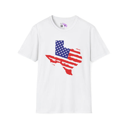 Texas American Flag Adult T-shirt