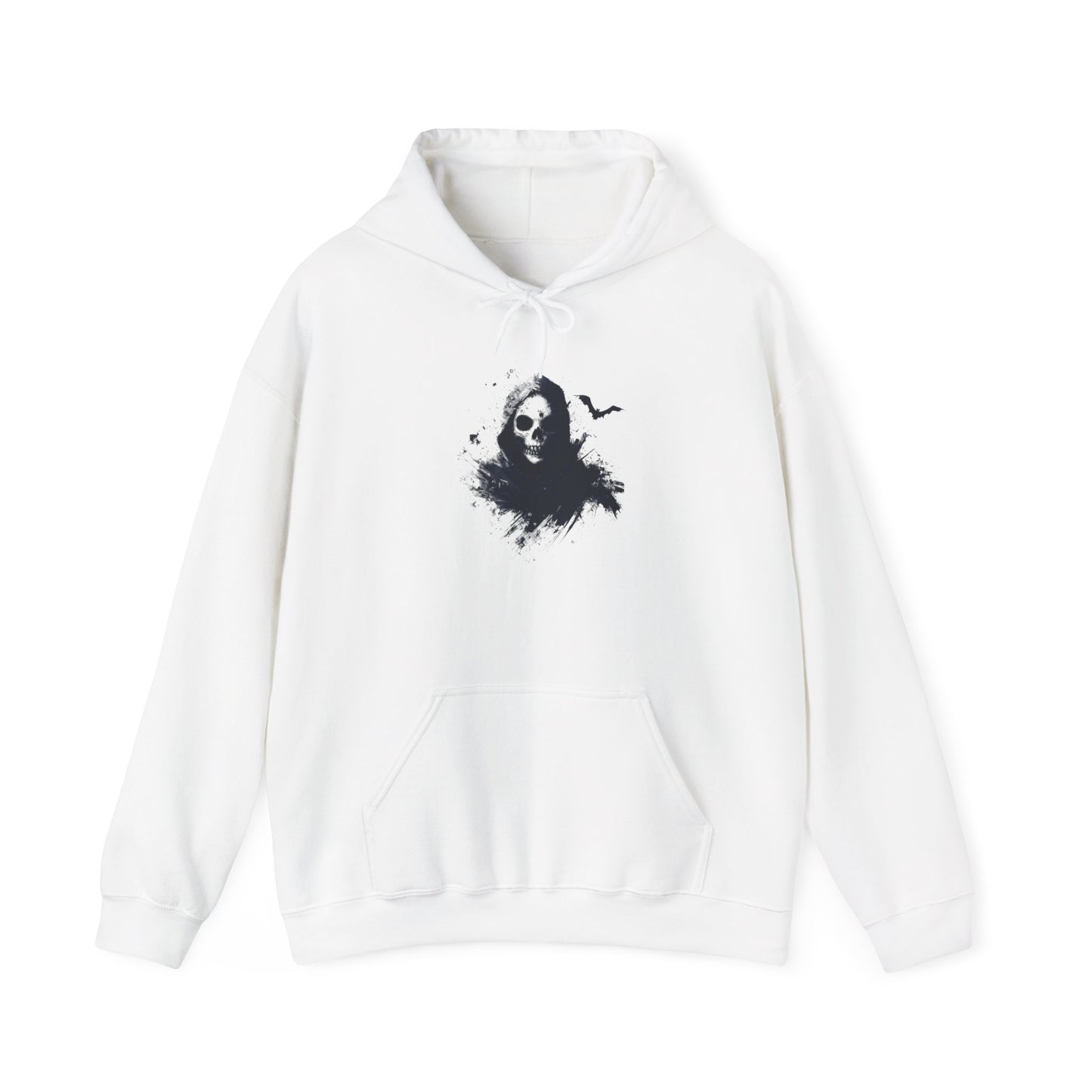 Creepy Death Skull Heavy Blend™ Hooded Sweatshirt