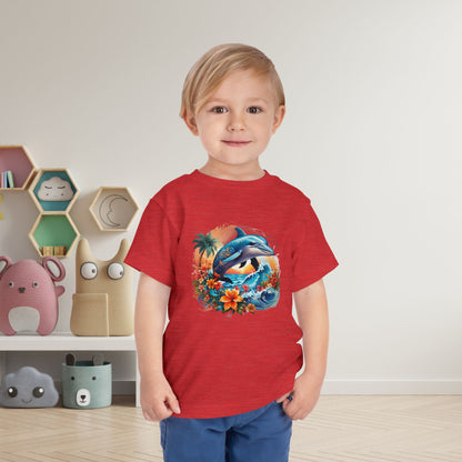 Tropical Dolphin Toddler Tee