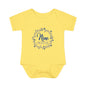 Blue Milestone Wreath Onesie-Nine Months