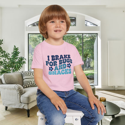 I Brake For Bugs and Snacks Heavy Cotton™ Toddler T-shirt