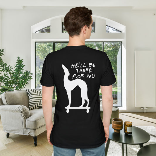 Friends; Dog Statue He'll Be There For You Adult T-shirt