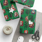 Creepy Santa & Krampus Wrapping Paper