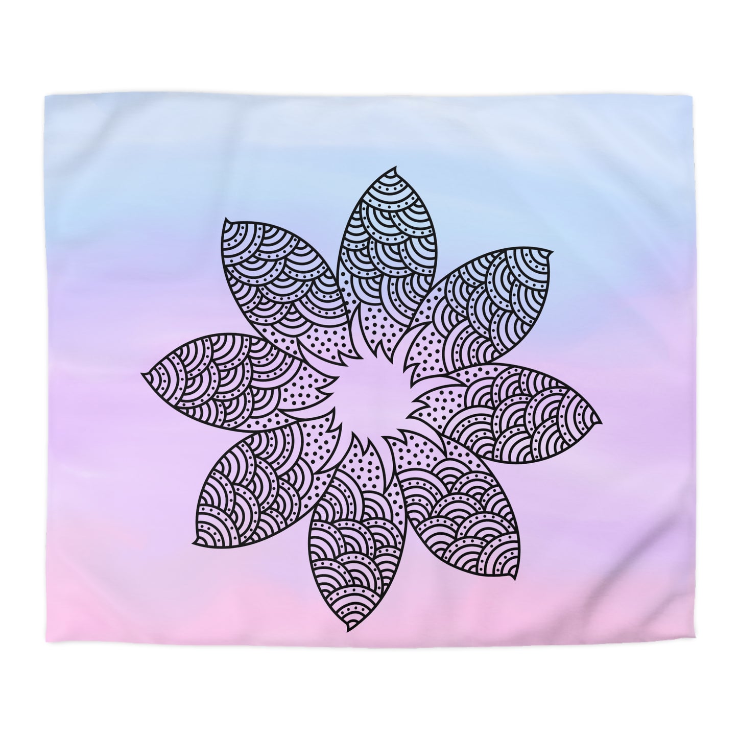 Serene Bloom Microfiber Duvet Cover