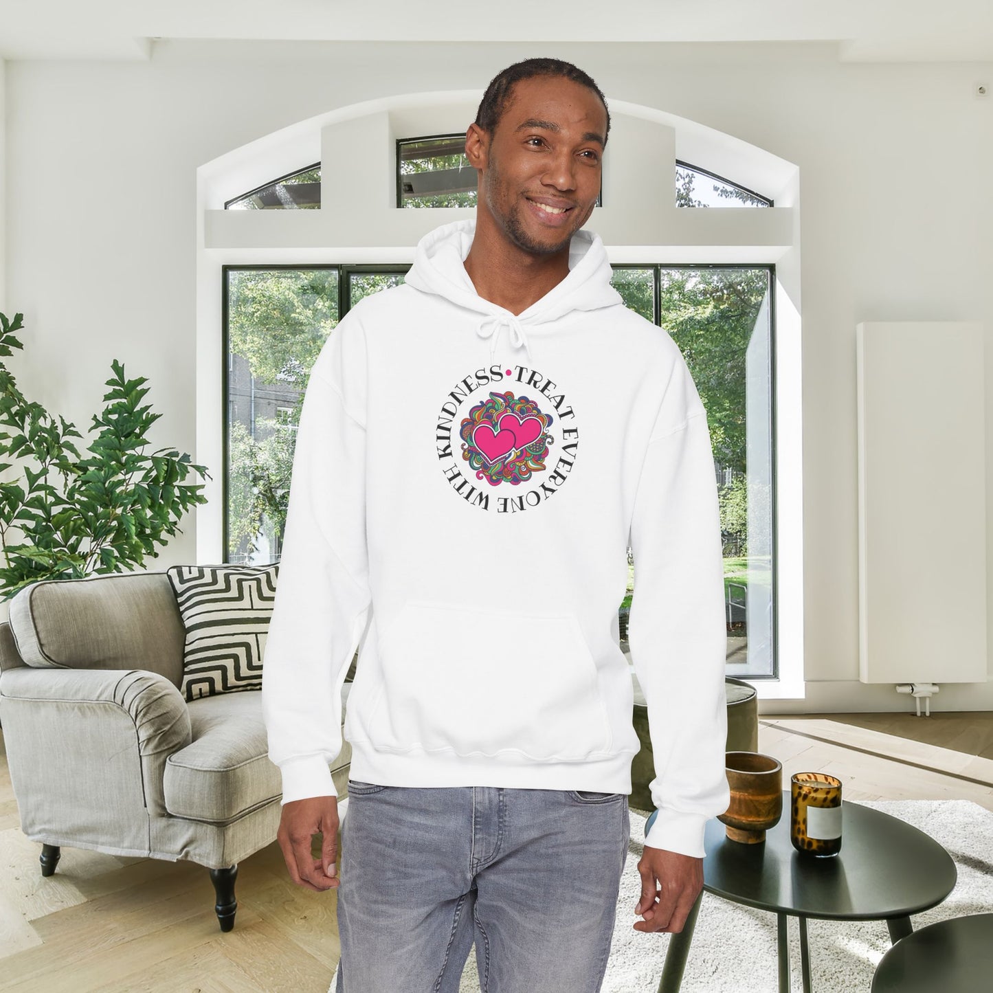 Treat Everyone With Kindness Heavy Blend™ Hooded Sweatshirt