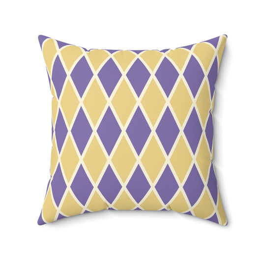 Purple/Yellow Harlequin Duvet Bedding Set