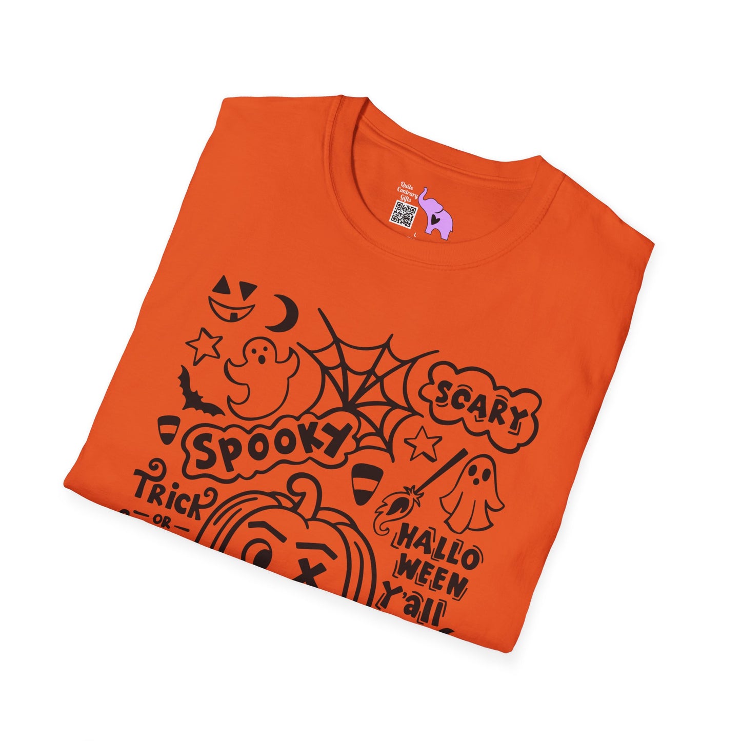 Scary Spooky Halloween Y'all Adult T-shirt