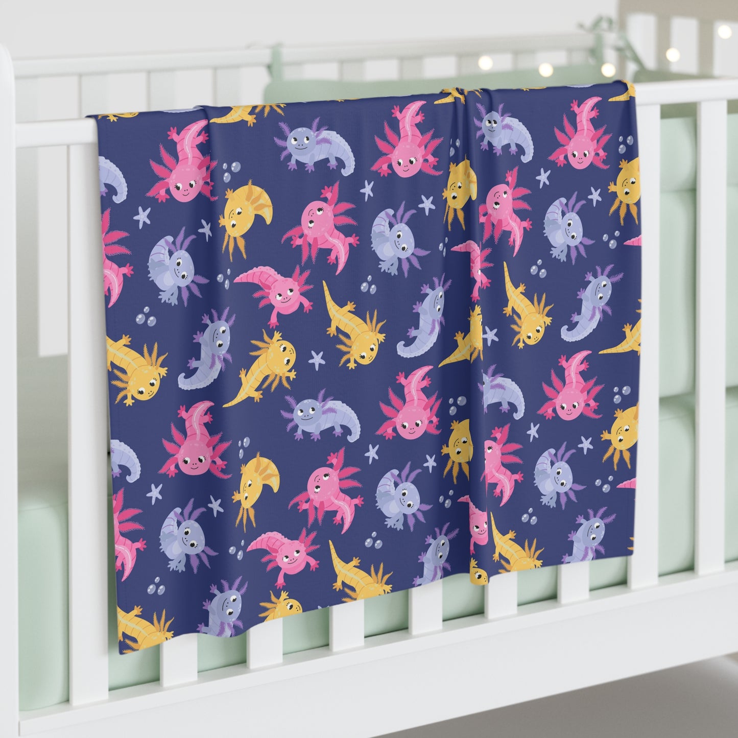 Axolotl Lagoon Baby Swaddle Blanket