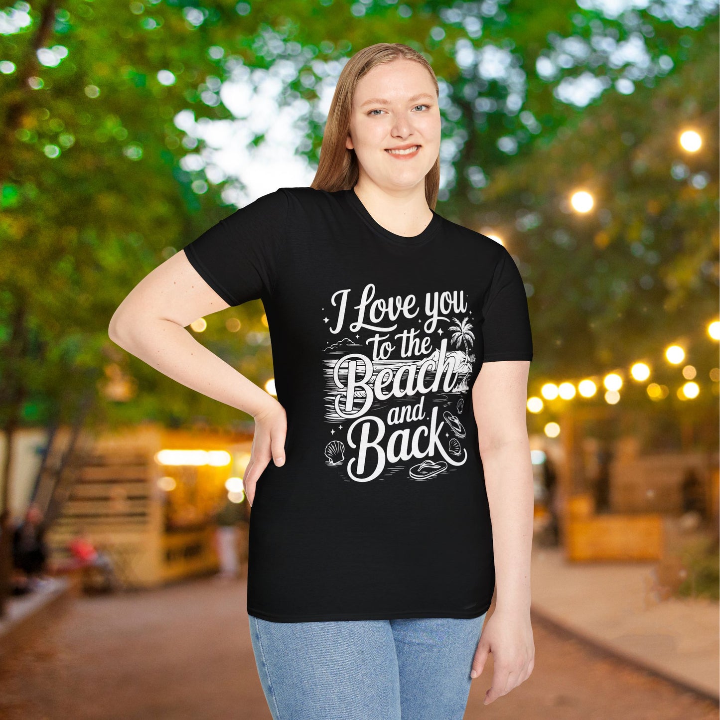 I Love You to the Beach and Back Adult T-shirt