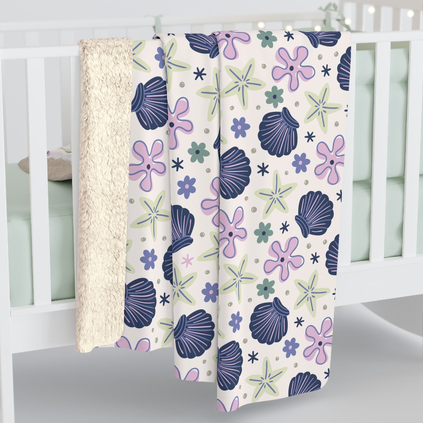 Shellflower Cove Fleece Blanket