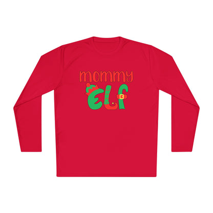 Mommy Elf Adult Long Sleeve Tee