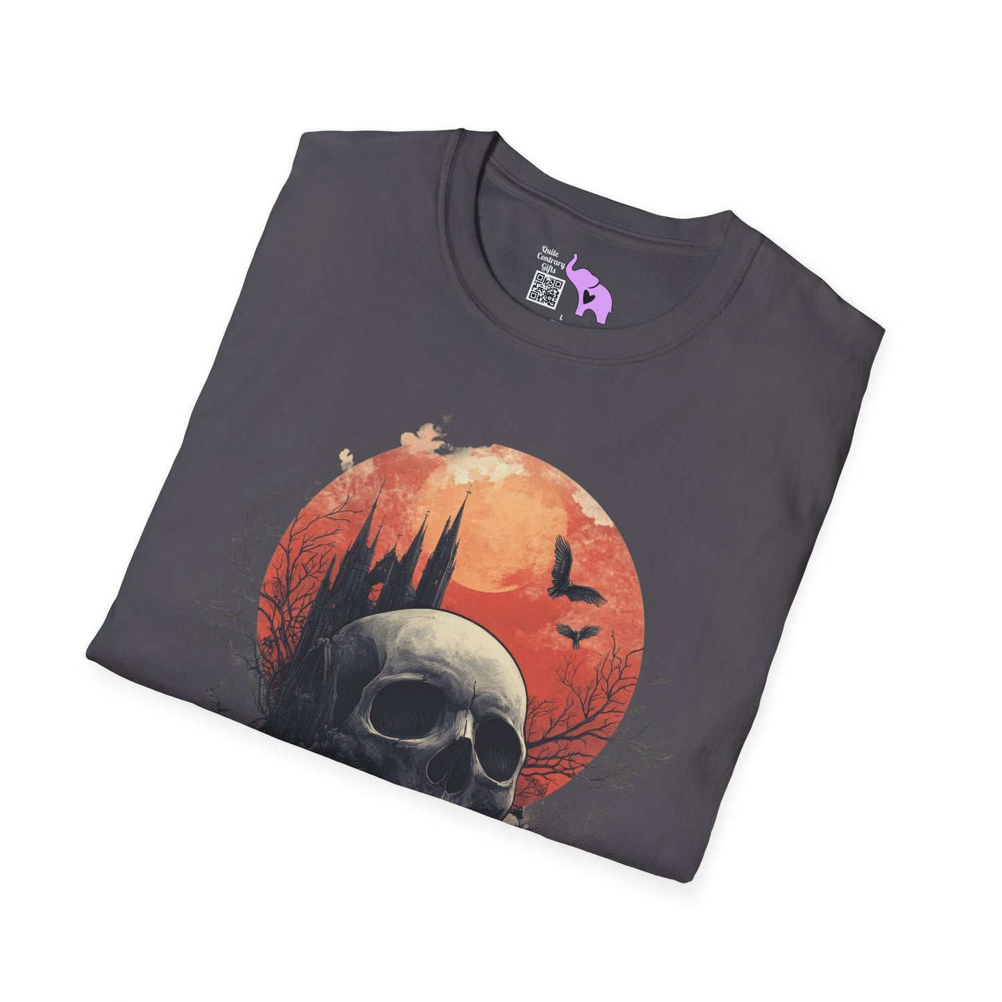 Halloween Graveyard Adult T-shirt