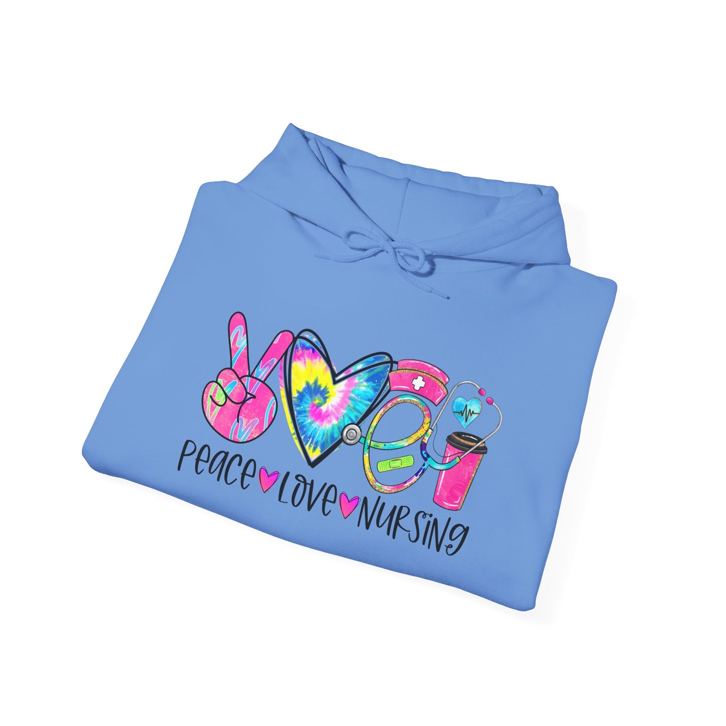 Love Peace Nursing Heavy Blend™ Hooded Sweatshirt