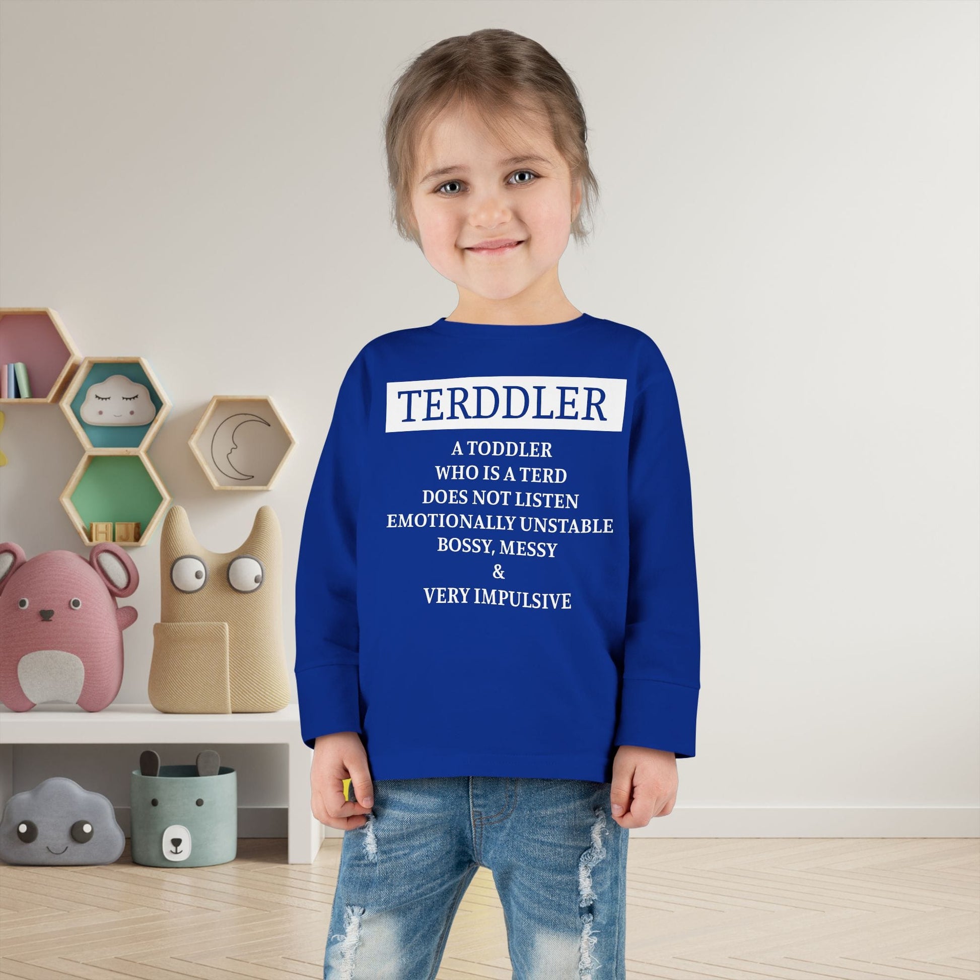 ""Terddler Definition Toddler Long Sleeve Tee