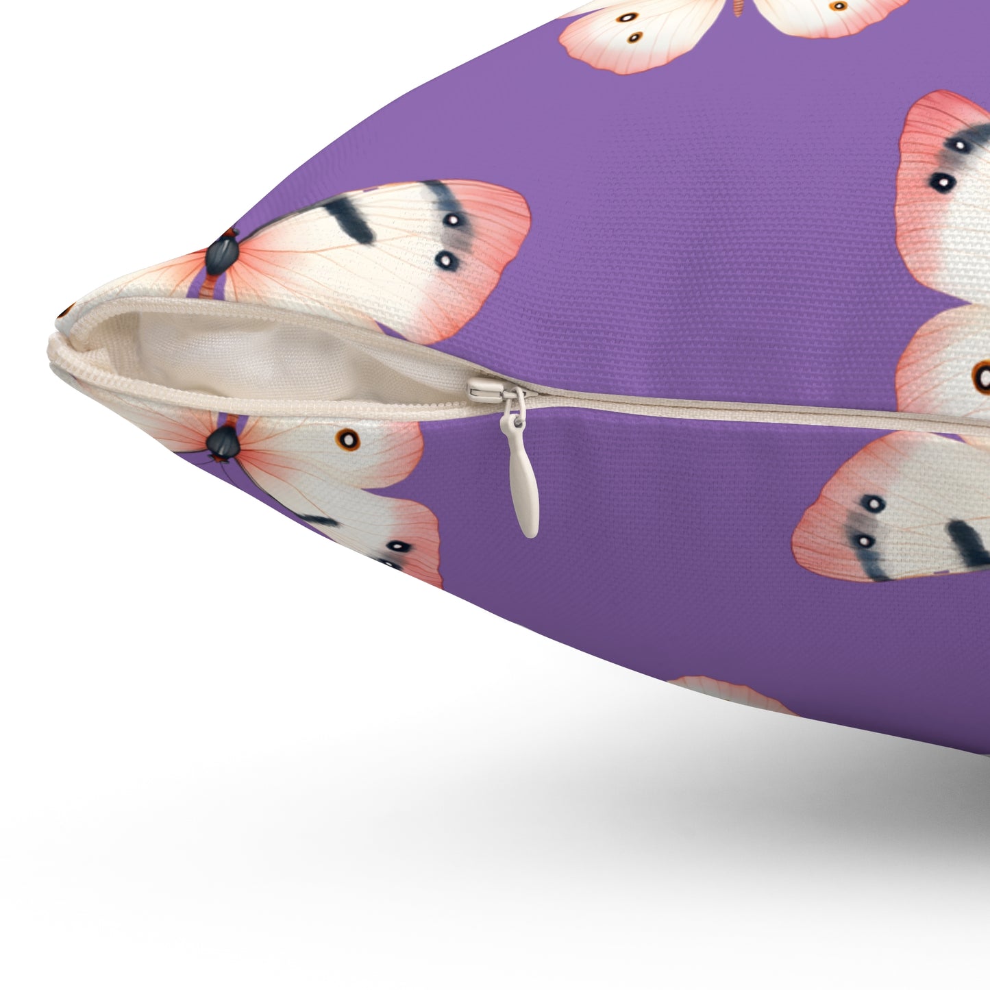 Lavender Flutter Throw Pillow