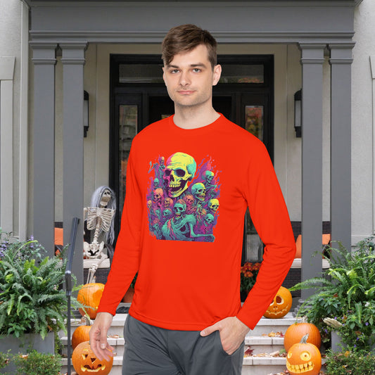 Skeleton Gathering Adult Long Sleeve Tee
