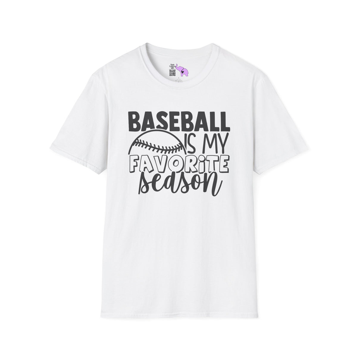 Baseball Is My Favorite Season Adult T-shirt