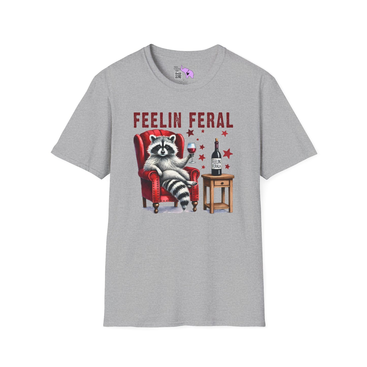 Feelin Feral (Wine) Adult T-shirt