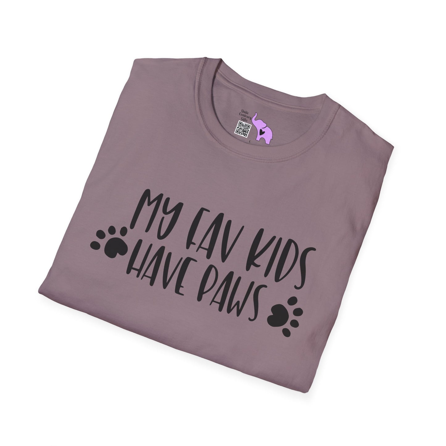 My Fav Kids Have Paws Adult T-shirt