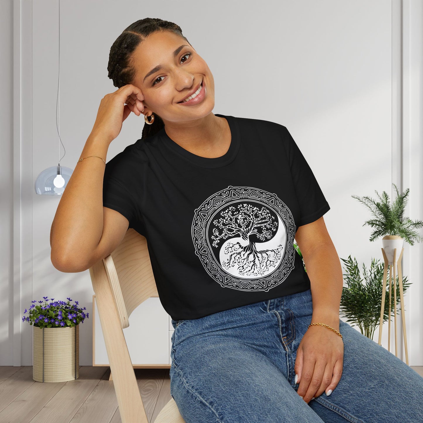 Tree of Life Yin Yang 1 Adult T-shirt