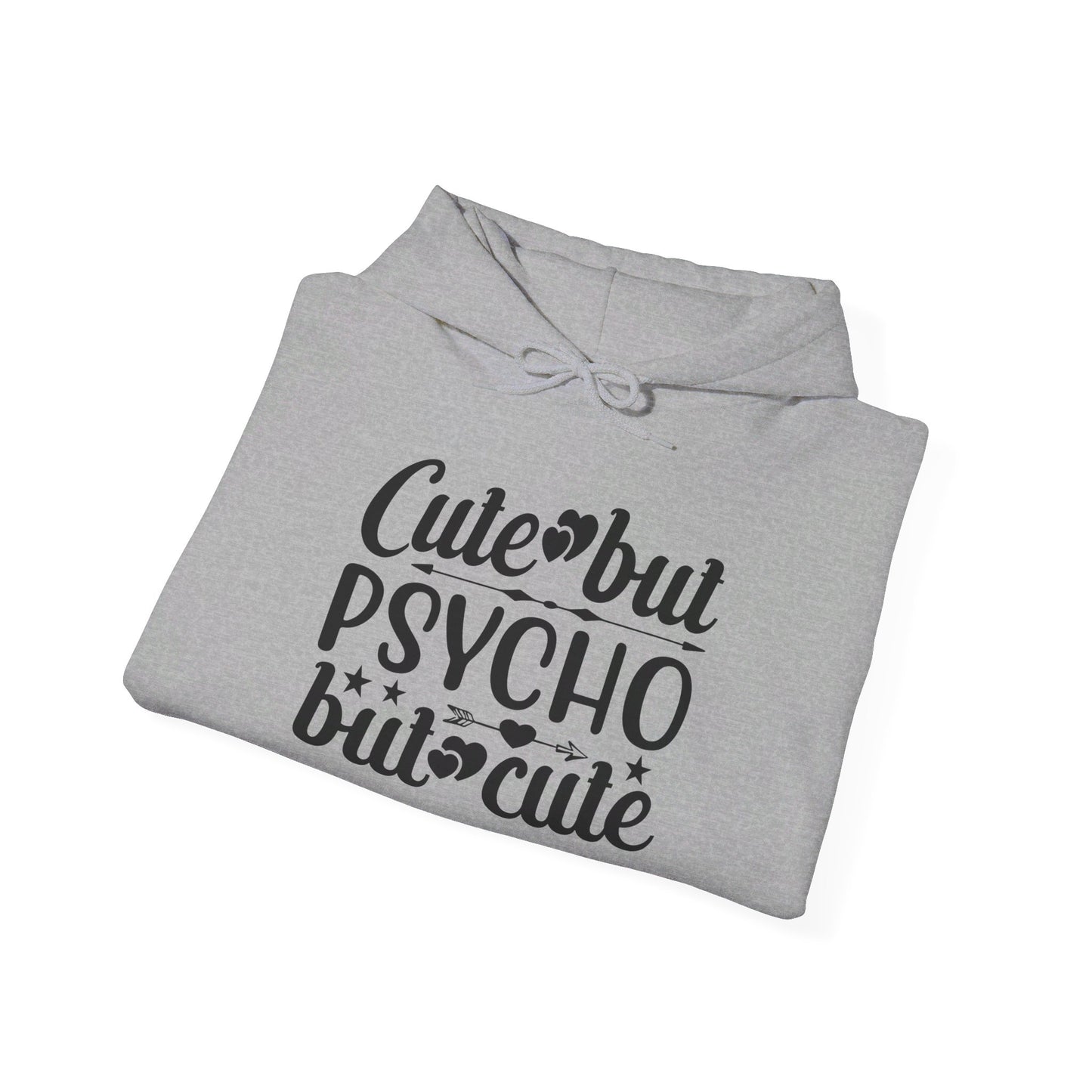 Cute But Psycho But Cute Heavy Blend™ Hooded Sweatshirt