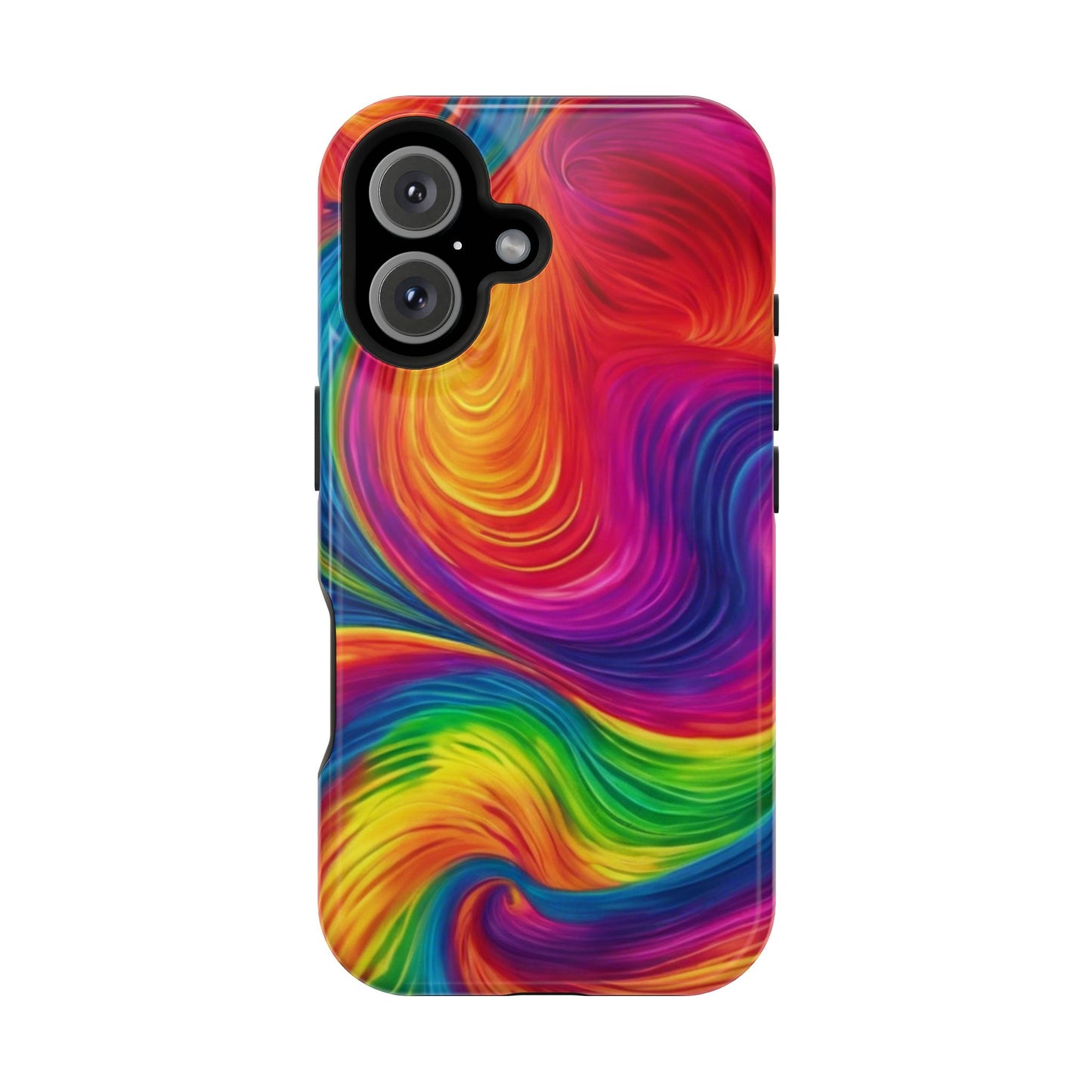 Tie Dye Color Swirl MagSafe® Compatible Tough Case for iPhone