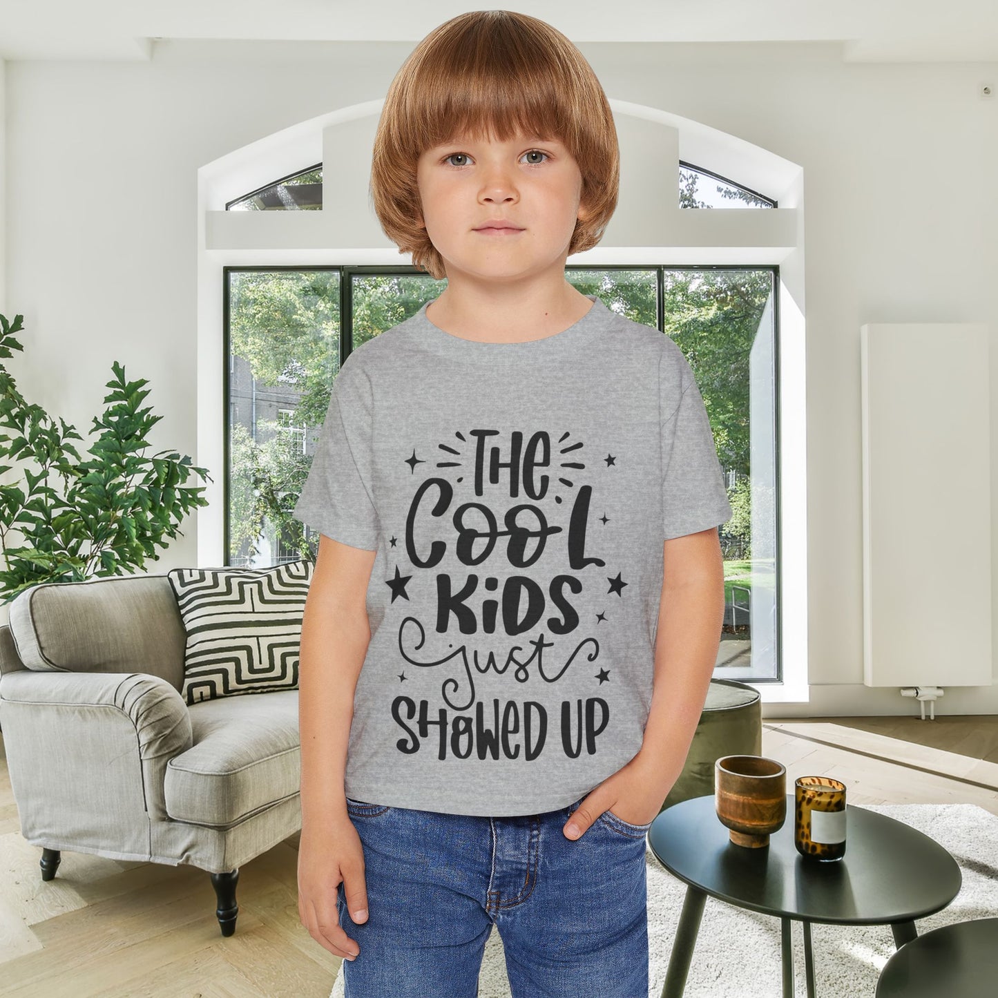 The Cool Kids Just Showed Up Heavy Cotton™ Toddler T-shirt