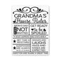 Grandma's House Rules Canvas Art