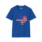 Texas American Flag 2 Adult T-shirt