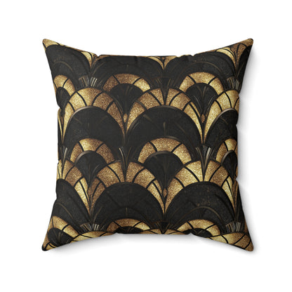 Gilded Elegance Throw Pillow