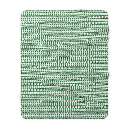 Moss Cairn Stripes Fleece Blanket