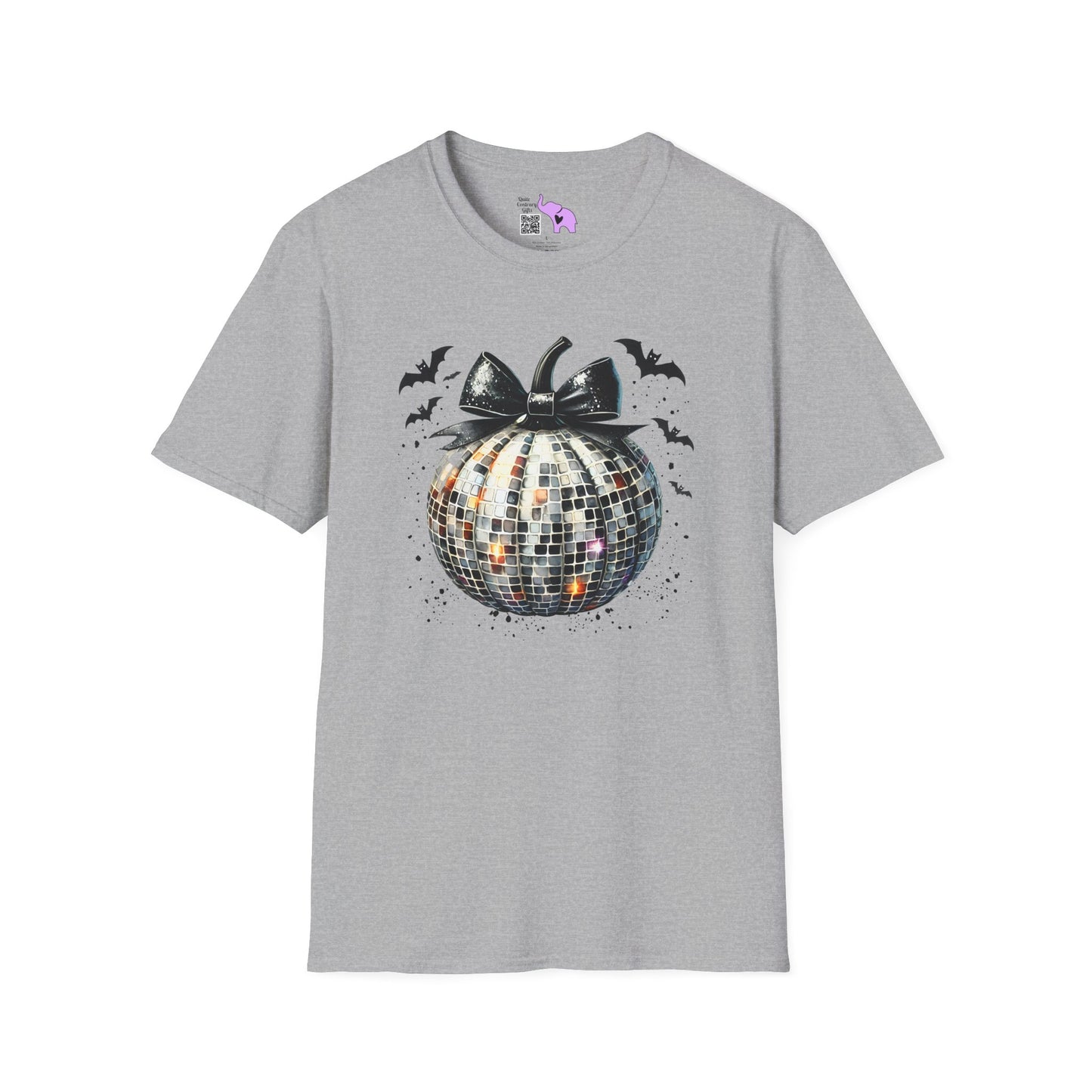 Silver Disco Pumpkin Adult T-shirt