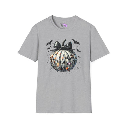 Silver Disco Pumpkin Adult T-shirt