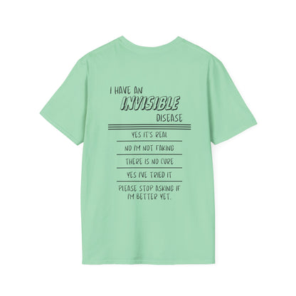 I'm An INVISIBLE Warrior Invisible Illness Adult T-shirt