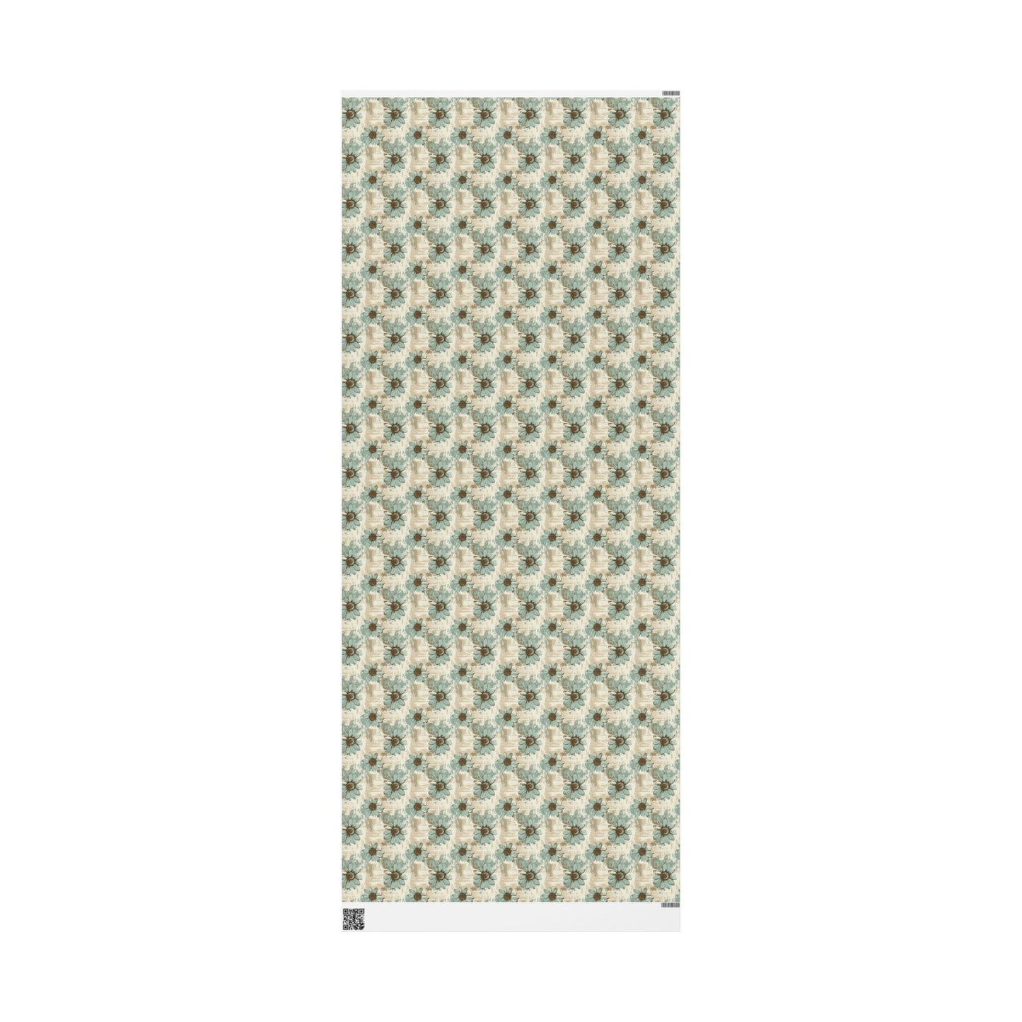 Rustic Teal Daisy Wrapping Paper