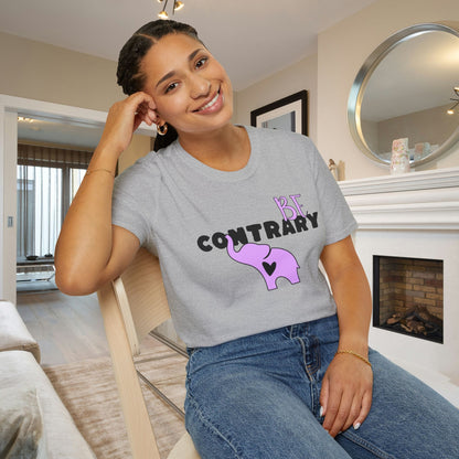 Be Contrary Adult T-shirt