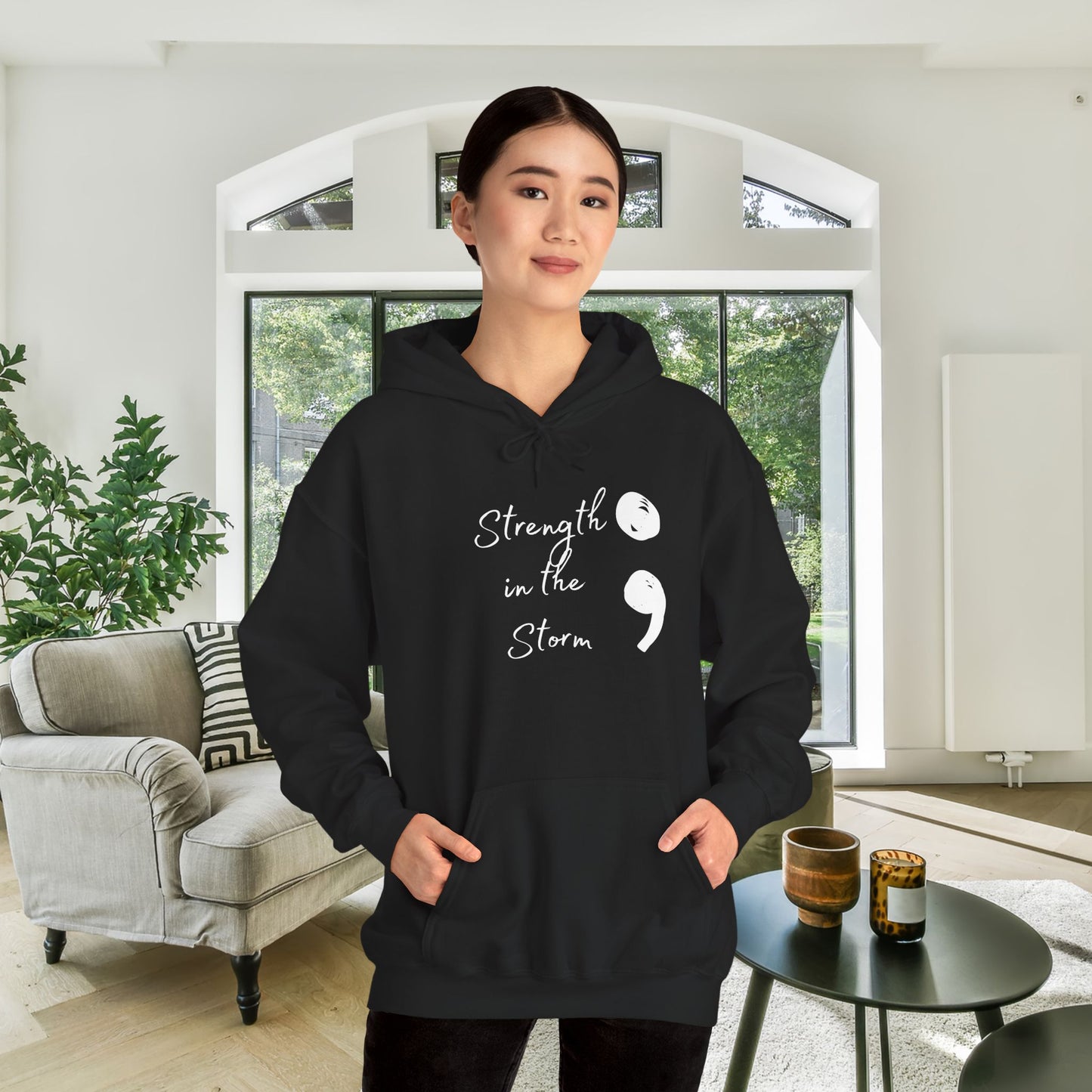 Strength In The Storm Heavy Blend™ Hooded Sweatshirt