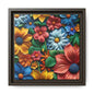 Vived 3D Flowers Framed Canvas Art