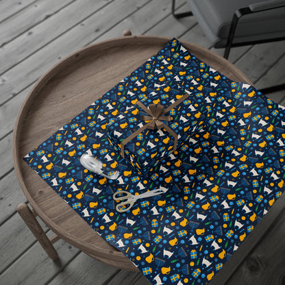 Bright Traditions Hanukkah Wrapping Paper