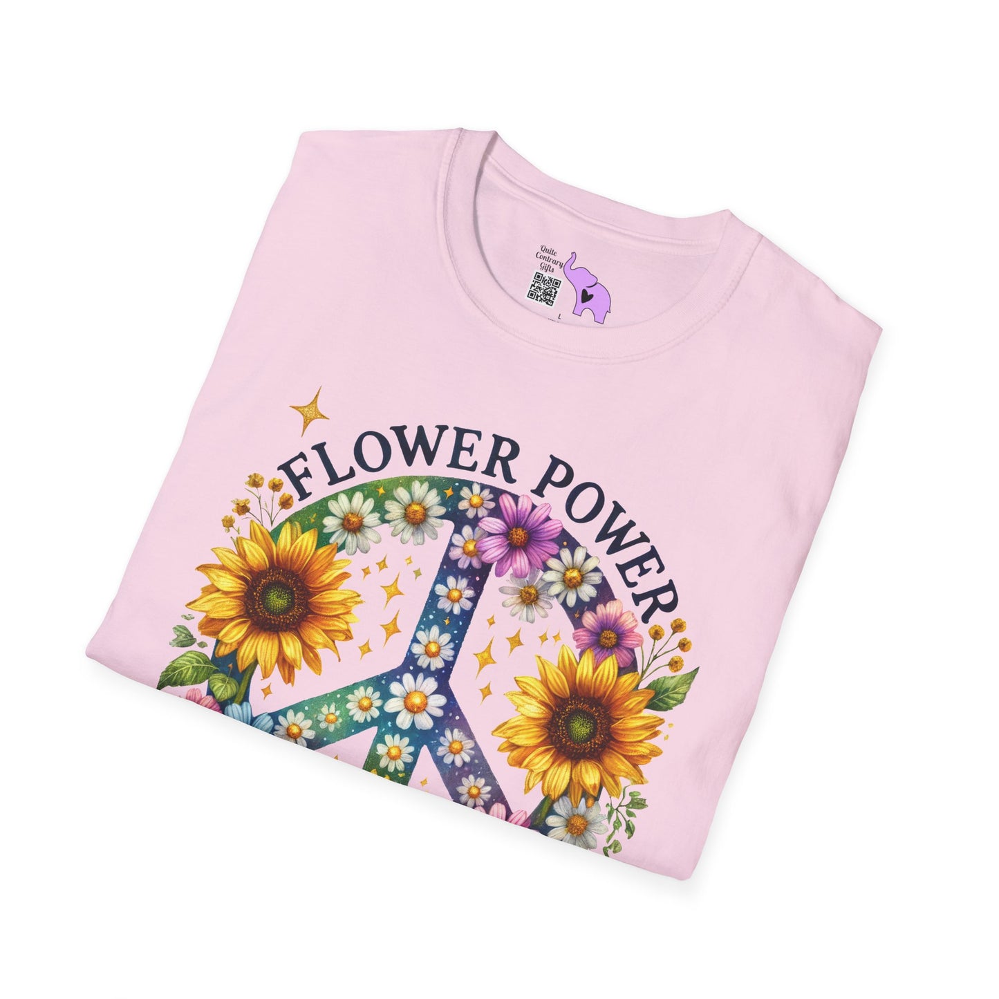 Flower Power Forever Adult T-shirt