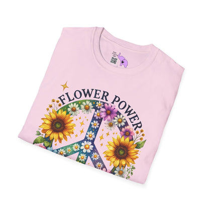 Flower Power Forever Adult T-shirt