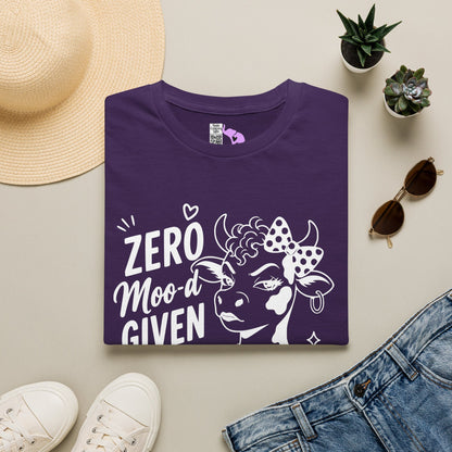 Zero Moo-d Given Adult T-shirt