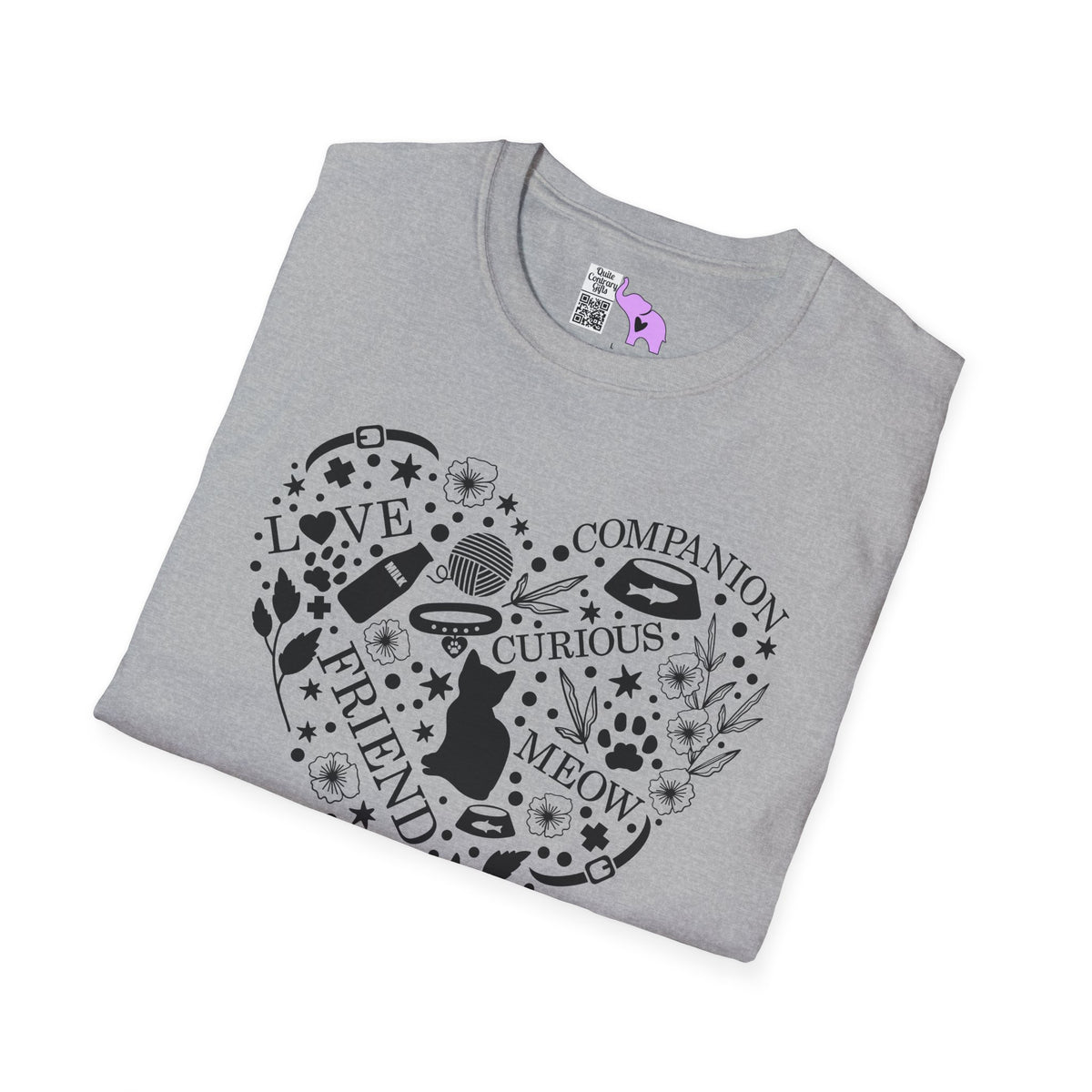 Cats Fill My Heart Adult T-shirt