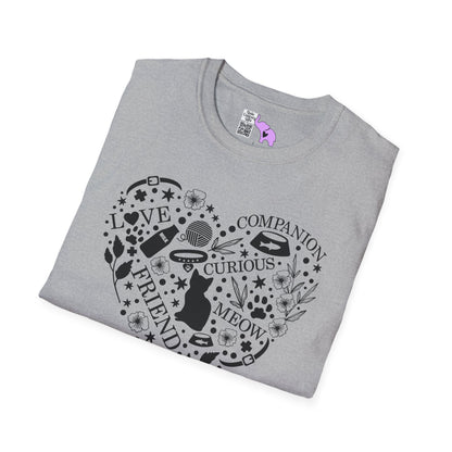 Cats Fill My Heart Adult T-shirt