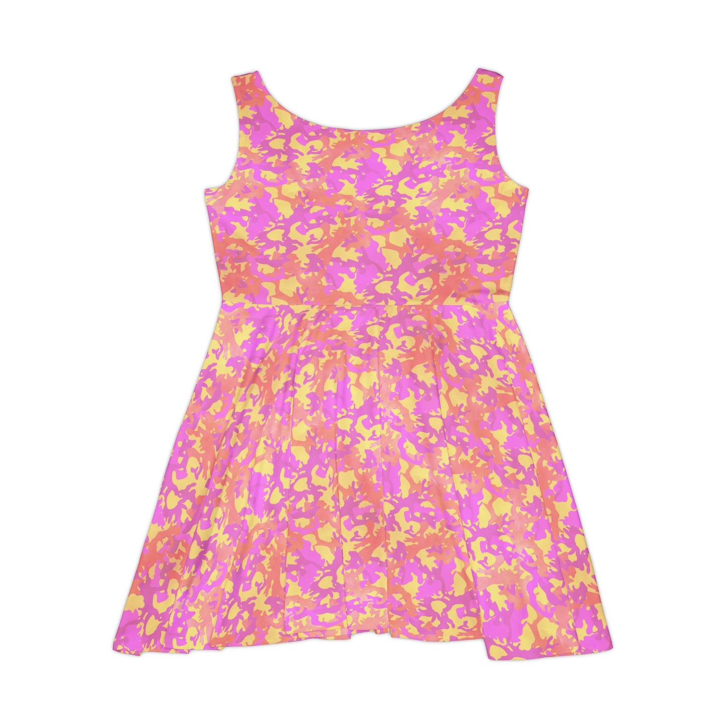 Sunset Sorbet Camo Women's Skater Dress