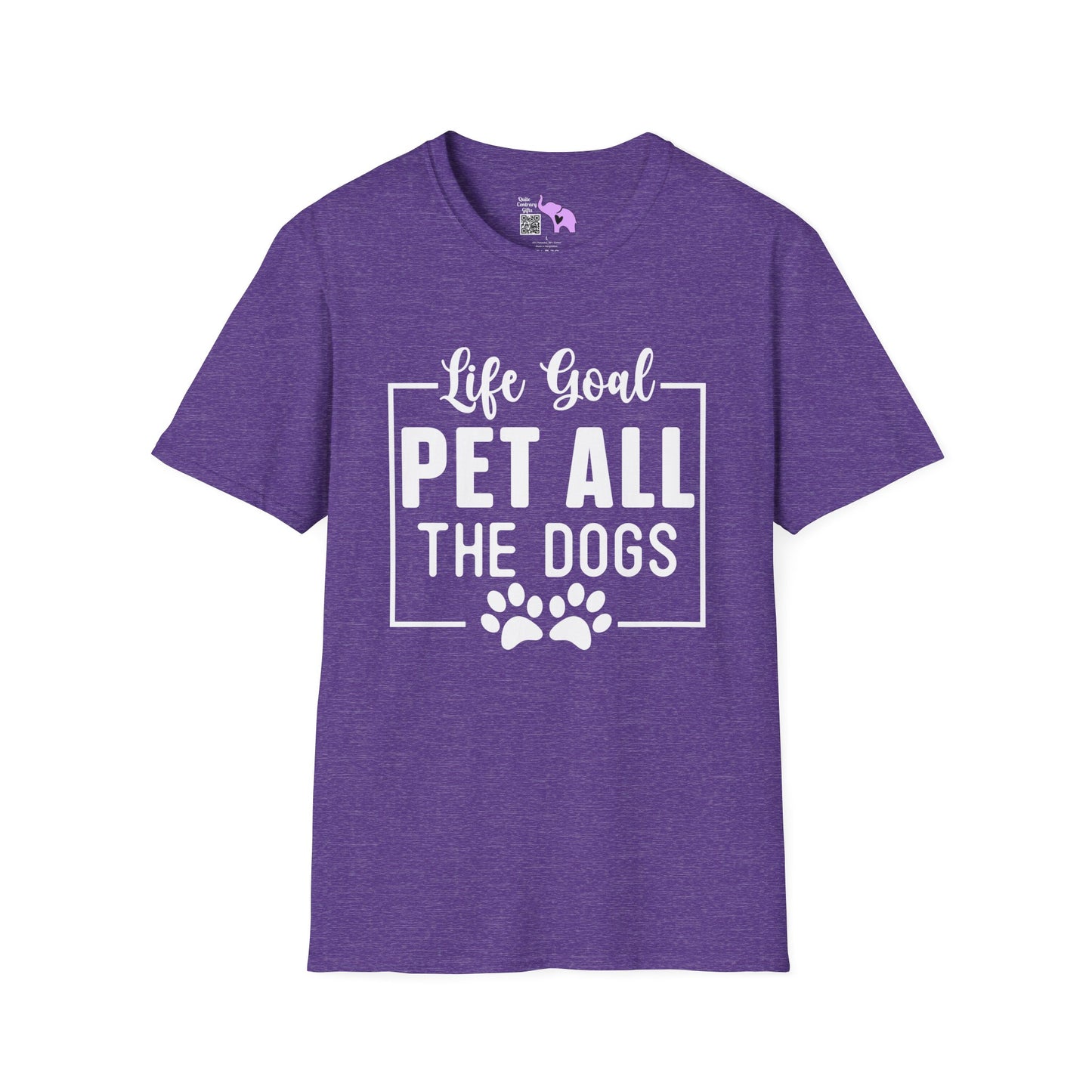 Life Goal Pet All The Dogs Adult T-shirt